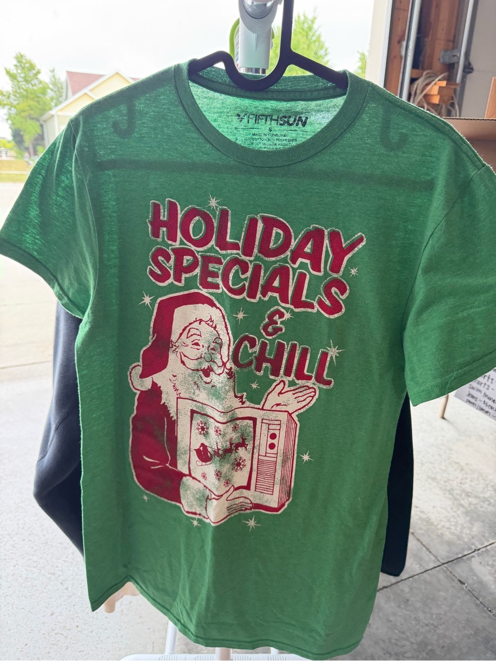Fifth Sun Green 'Holiday Specials & Chill' Santa Graphic Tee